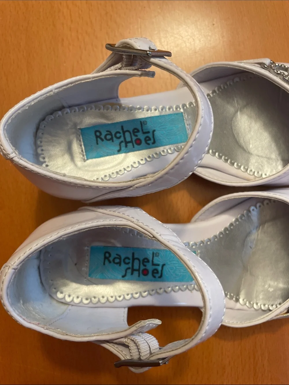 Girls white dress shoes